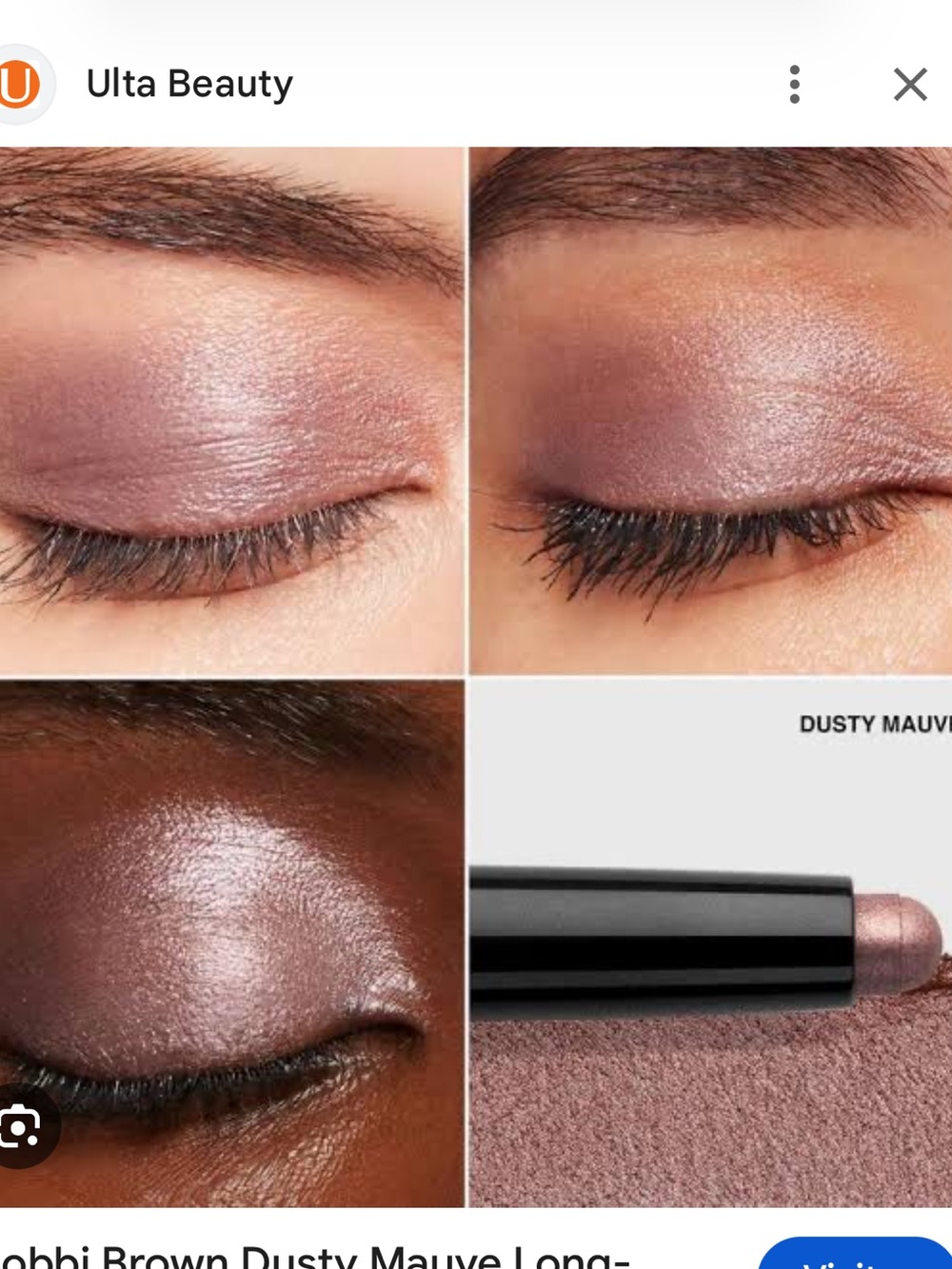 BOBBI BROWN dusty mauve shimmer COSMETICS Long-Wear Cream Shadow Stick